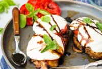 Balsamic Glazed Caprese Chicken