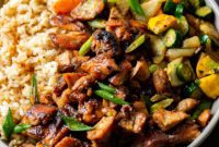 Sticky Glazed Bourbon Chicken