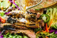 Zesty Thai Peanut Salad with Grilled Flank Steak