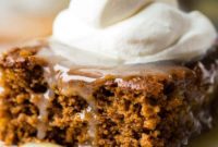 Spiced Gingerbread Cake with Zesty Lemon Glaze