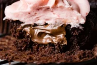 Choco-Berry Nutella Bliss Cupcakes