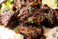 Fall-Off-The-Bone Oven Braised Korean Beef Short Ribs