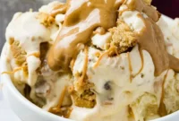 Homemade Peanut Butter Cookie Ice Cream Delight