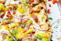 Pulled Pork and Sweet Corn Pizza with Cilantro Crema
