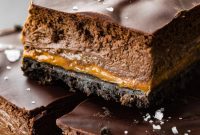 Decadent Dulce de Leche Chocolate Cheesecake Bars