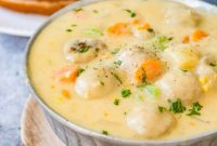 Crock Pot or Instant Pot Cheesy Meatball Soup Recipe