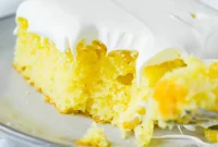 Frosted Lemon Cloud Cake