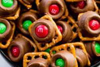 Caramel Pretzel M and M Delights