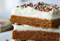 Spiced Gingerbread Bars with Cream Cheese Frosting