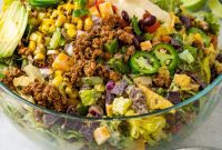 Zesty Tex-Mex Chopped Beef Taco Bowl