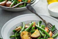 Sheet Pan Dinner: Roasted Potatoes, Green Beans & Carrots