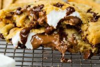 Ooey Gooey S’mores Chocolate Chip Cookies