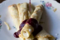 Fluffy Berry Cream Crepes
