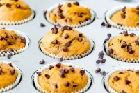 Spiced Pumpkin Chocolate Chip Muffins