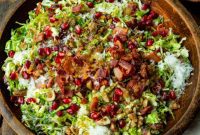 Jewel-Toned Brussels Sprouts with Pomegranate