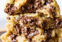 Levain Bakery Style Giant Gooey Chocolate Chip Cookies