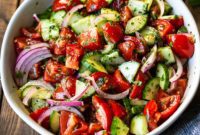 Neighbor’s Garden Fresh Tomato Cucumber Salad