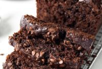 Moist Double Chocolate Fudge Zucchini Bread