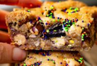 Spooky Peanut Butter Blondies