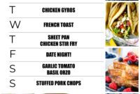 Your Weekly Meal Guide October 9-15