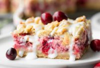 Cranberry Streusel Bars