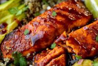 Tender Smoky Air Fryer Salmon