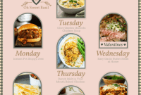 Weekly Menu Plan – Feb. 12-18