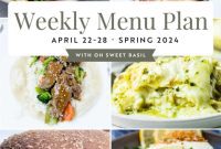 Weekly Meal Plan: April 22-28