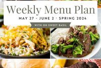 Weekly Meal Plan: May 27 to June 2