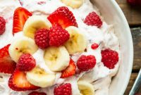 Dreamy Fluffy Cheesecake Fruit Salad