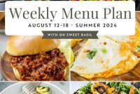 Weekly Meal Plan: August 12-18