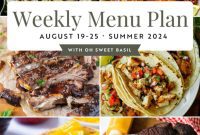 Weekly Menu Plan August 19-25