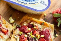 Simple Roasted Strawberry Blue Cheese Tartlets