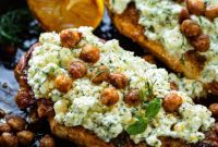 Quick Healthy Smashed Feta Chicken Dinner