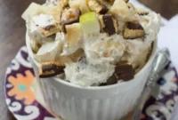Decadent Snickers Cheesecake Salad