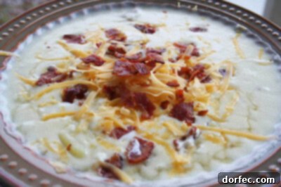 Golden Potato Soup - A family favorite creamy soup.