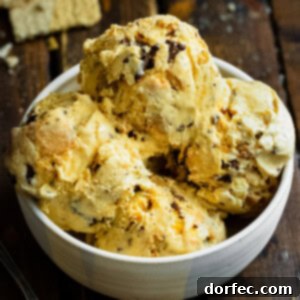 Scoops of Graham Canyon Ice Cream in a bowl
