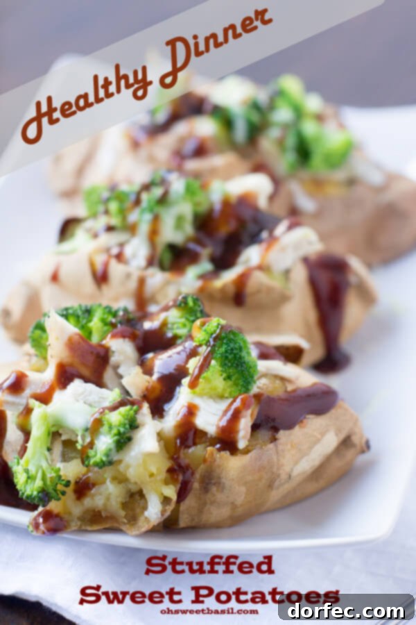 Serving up a healthier dinner that can be ready in just minutes and is atually filling! Chicken and broccoli in a white sweet potato ohsweetbasil.com-3