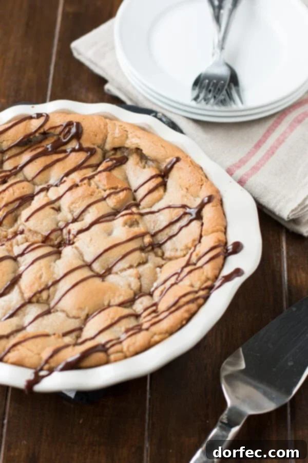 Indulgent Reese's Peanut Butter Marshmallow Cookie Pie, perfect for family desserts