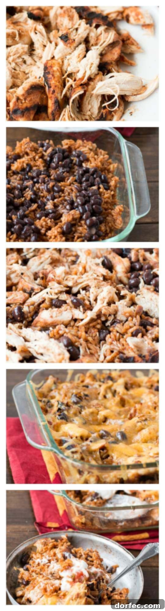 Fresh Greens Elevate Your Casserole Experience Close-up of a serving of Mexican chicken and rice casserole with chopped romaine and tomatoes.