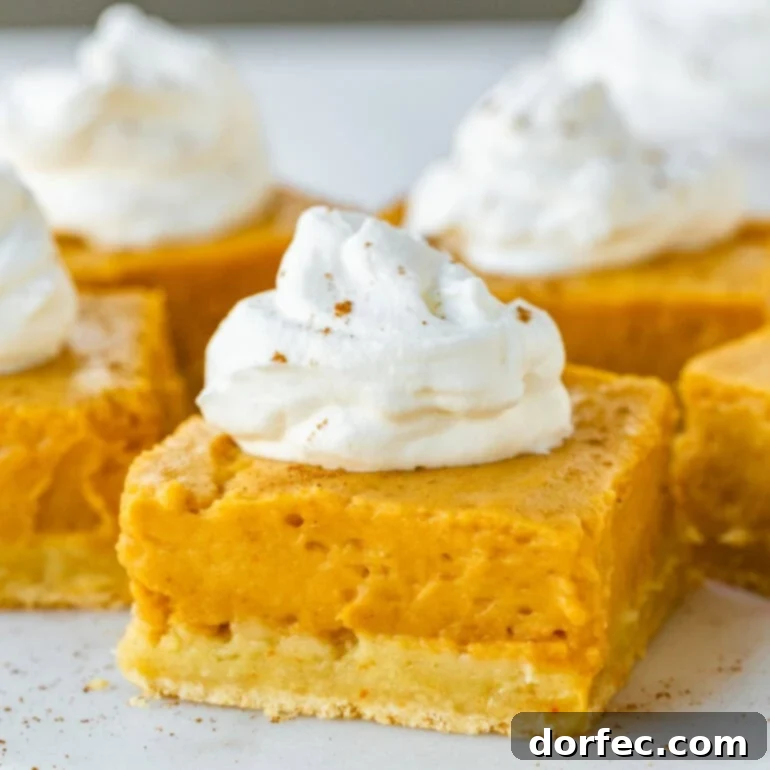 Decadent layers of Paula Deen's Pumpkin Gooey Butter Cake, showcasing its rich and unforgettable texture