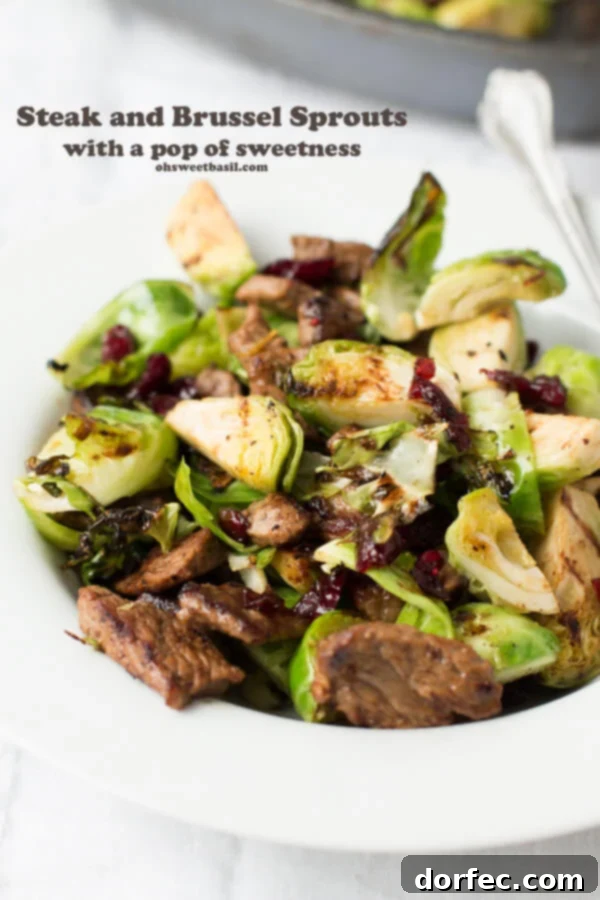 Perfectly Cooked Steak and Caramelized Brussel Sprouts for a Quick and Healthy Dinner Idea