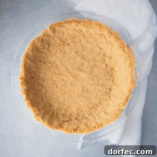 The Best Carrian Pies 6 Graham Cracker Crust in a pie dish.