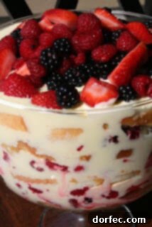 A refreshing Lemon Curd Berry Trifle, layered with creamy and fruity goodness.