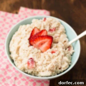 strawberries and cream protein oatmeal ohsweetbasil.com