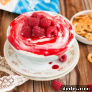 Best No Bake Raspberry Cheesecake Dip