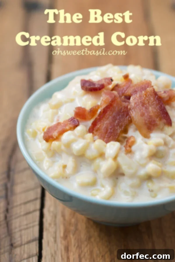 The best creamy, buttery homemade creamed corn you'll ever taste. Perfect for any meal.
