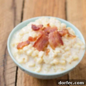 Rich, creamy, and buttery creamed corn, a truly exceptional side dish.
