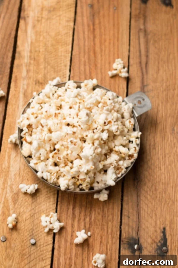 Freshly Made Coconut Oil Kettle Corn for a Cozy Movie Night