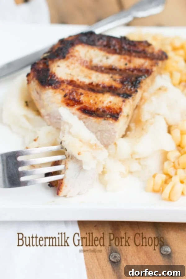 Close-up of grilled pork chops, beautifully seared and golden brown